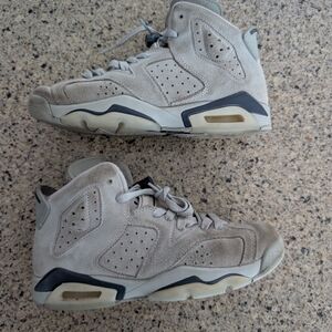 Gray Suede High-Top Sneakers